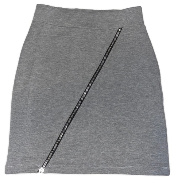 H&M Dresses & Skirts - H&M Skirt Gray Zipper Detail Women’s 4